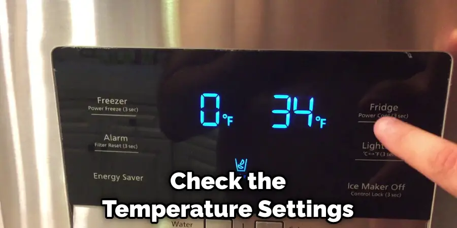 Check the Temperature Settings