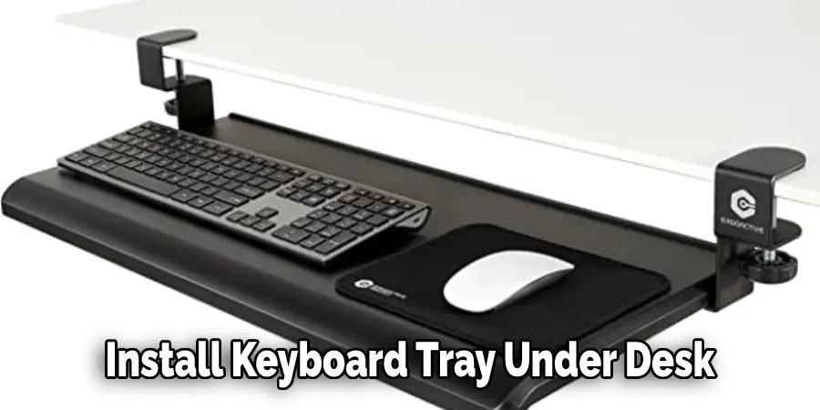 Install Keyboard Tray Under Desk