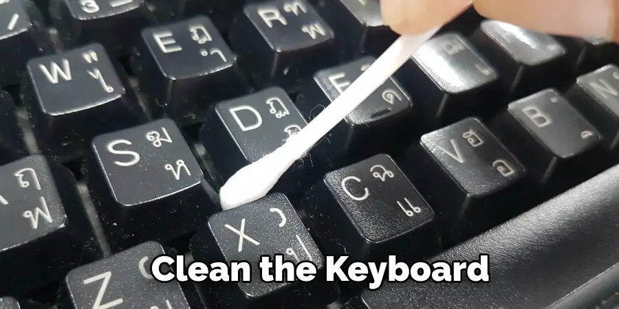 Clean the Keyboard