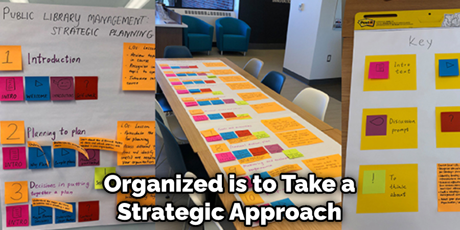 Organized is to Take a Strategic Approach