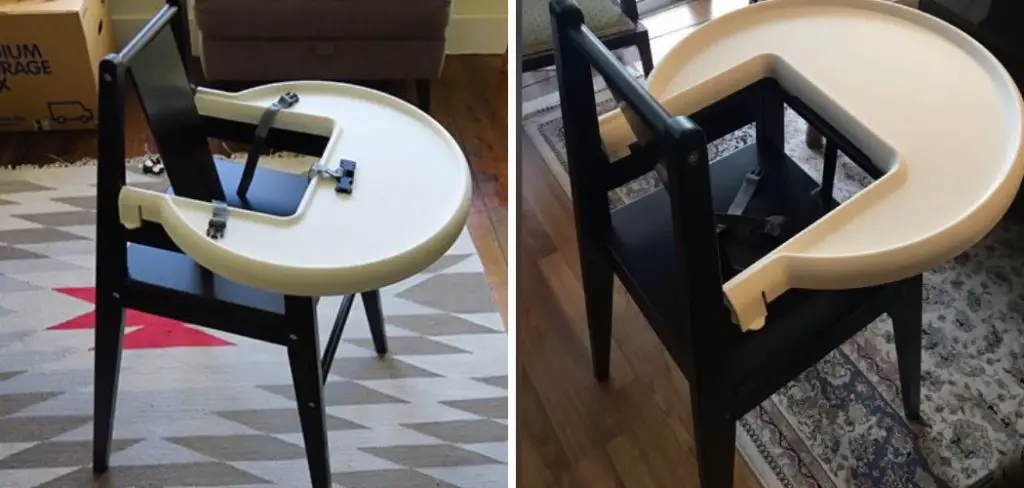 How to Remove Ikea High Chair Tray