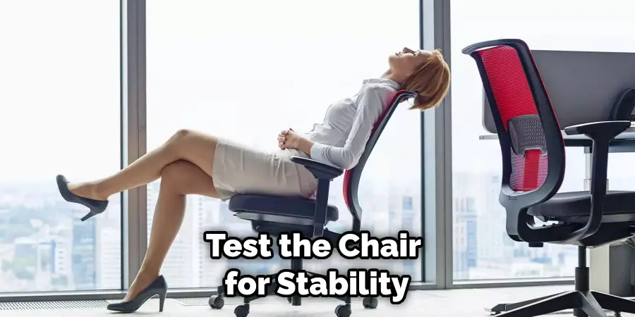 Test the Chair for Stability