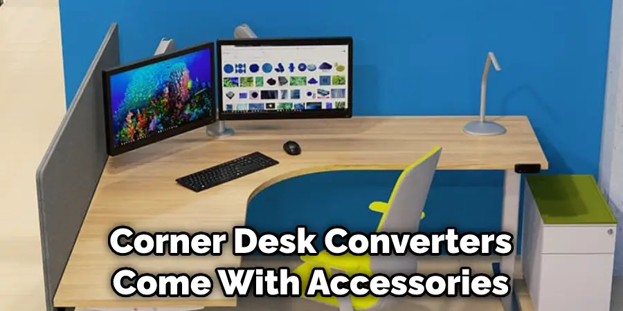 Corner Desk Converters Come With Accessories
