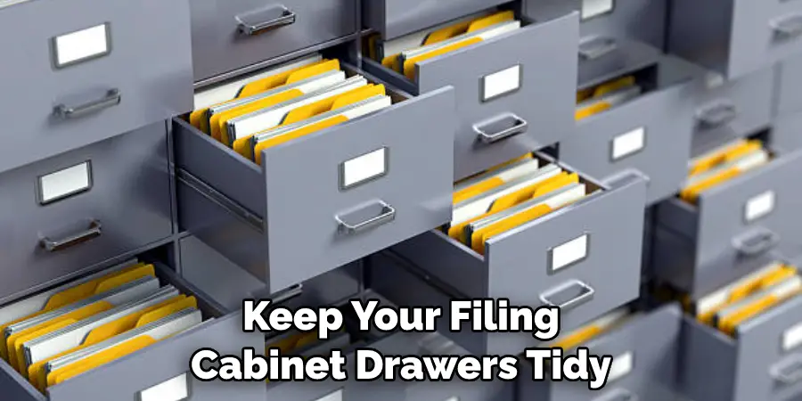 Keep Your Filing Cabinet Drawers Tidy