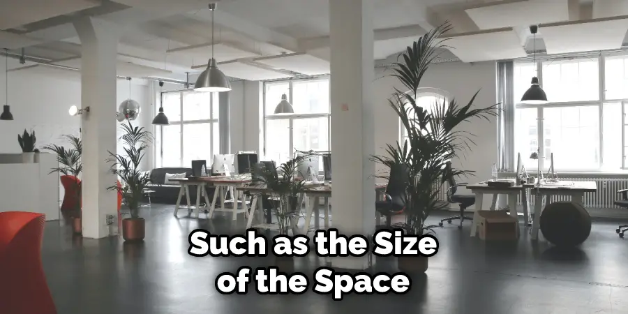 Such as the Size of the Space