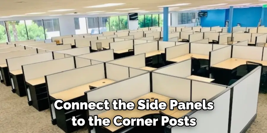Connect the Side Panels to the Corner Posts