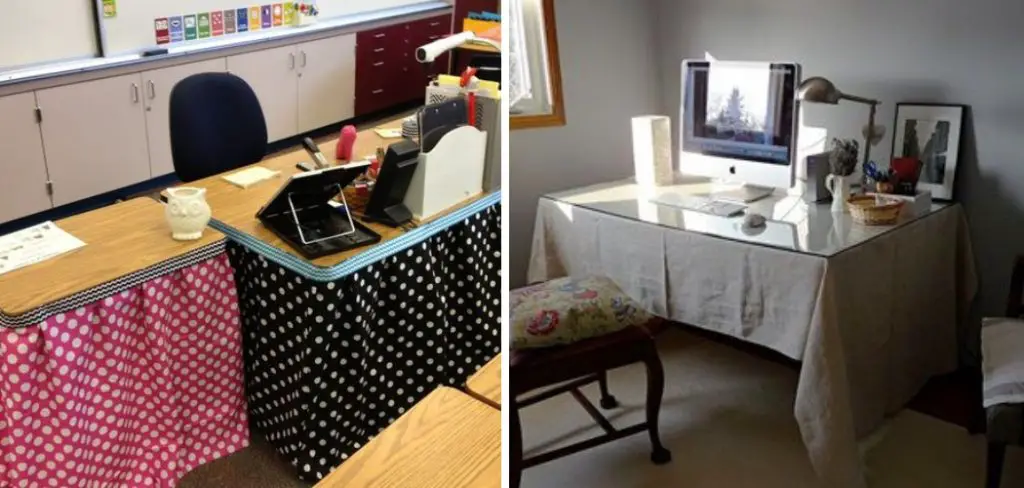 How to Cover up the Back of a Desk