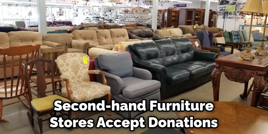 Second-hand Furniture Stores Accept Donations