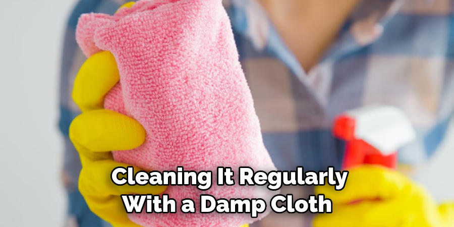 Cleaning It Regularly With a Damp Cloth