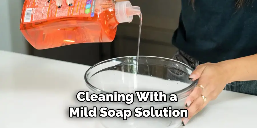 Cleaning With a Mild Soap Solution