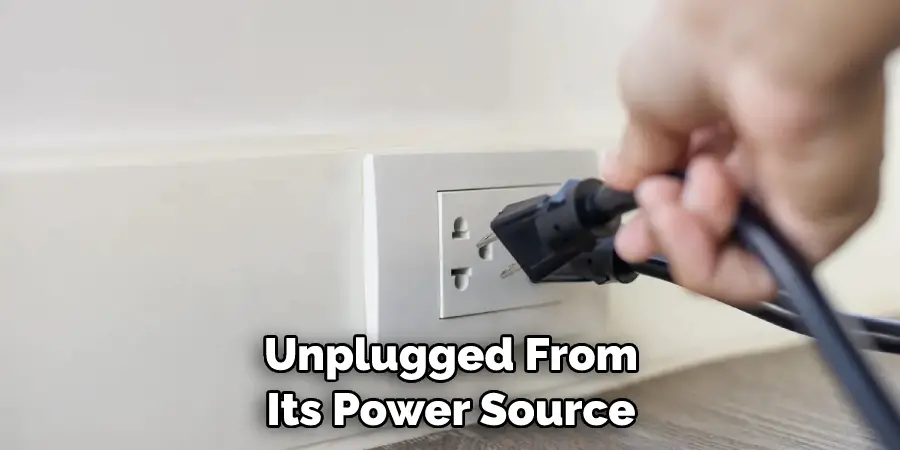 Unplugged From Its Power Source