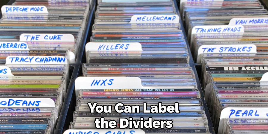 You Can Label the Dividers