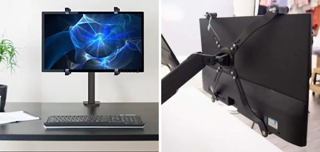 How to Mount a Monitor Without Screw Holes
