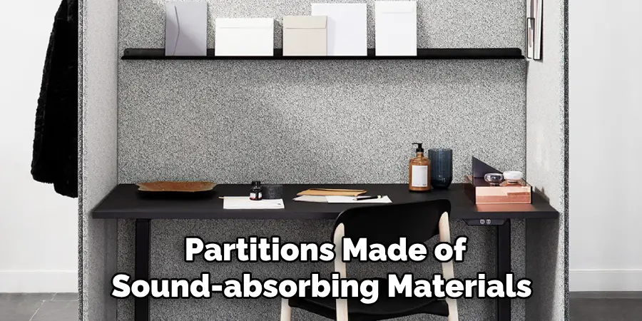 Partitions Made of Sound-absorbing Materials 