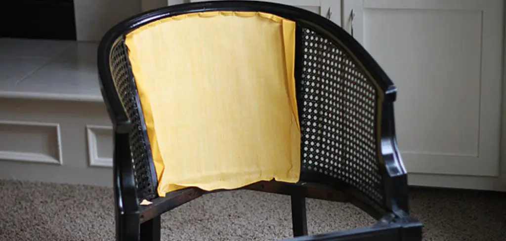 How to Replace Cane Back Chair with Fabric