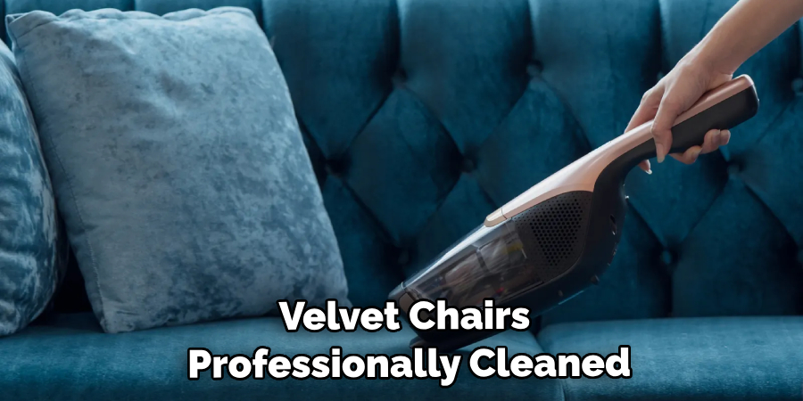 Velvet Chairs Professionally Cleaned