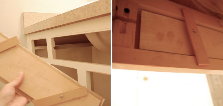 How to Attach a False Drawer Front