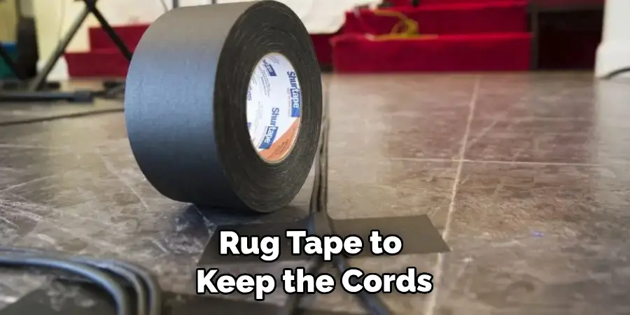 Rug Tape to Keep the Cords