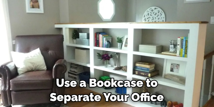 Use a Bookcase to Separate Your Office
