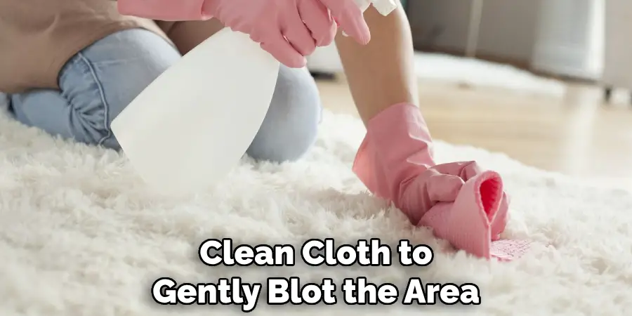 Clean Cloth to Gently Blot the Area
