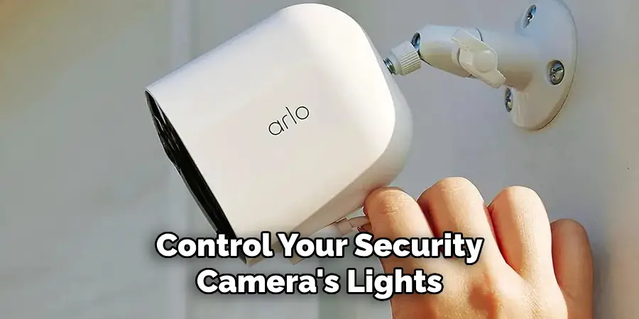 Control Your Security Camera's Lights