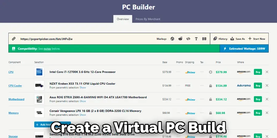 Create a Virtual Pc Build