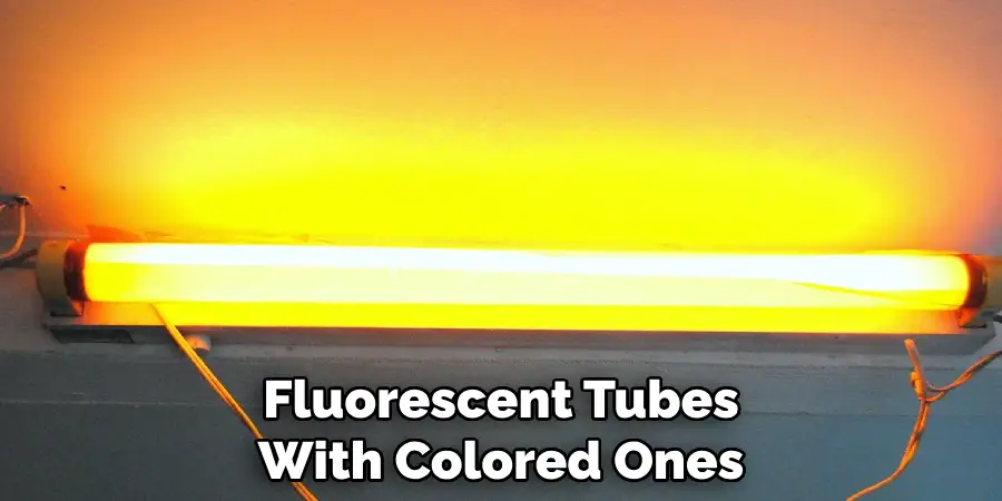 Fluorescent Tubes With Colored Ones