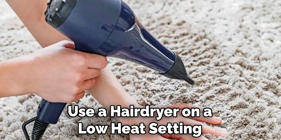 Use a Hairdryer on a Low Heat Setting
