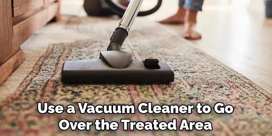 Use a Vacuum Cleaner to Go Over the Treated Area