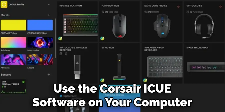 Use the Corsair ICUE Software on Your Computer