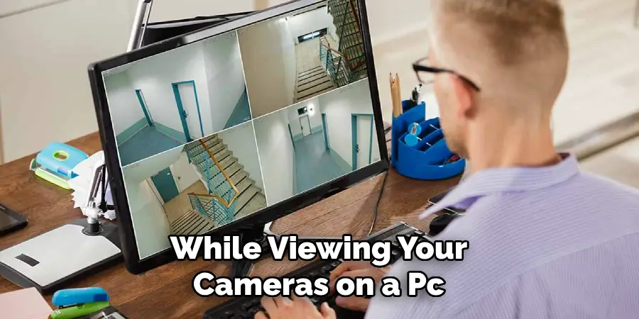 While Viewing Your Cameras on a Pc