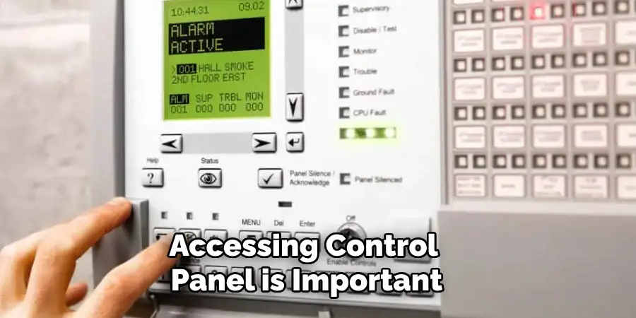 Accessing Control Panel is Important