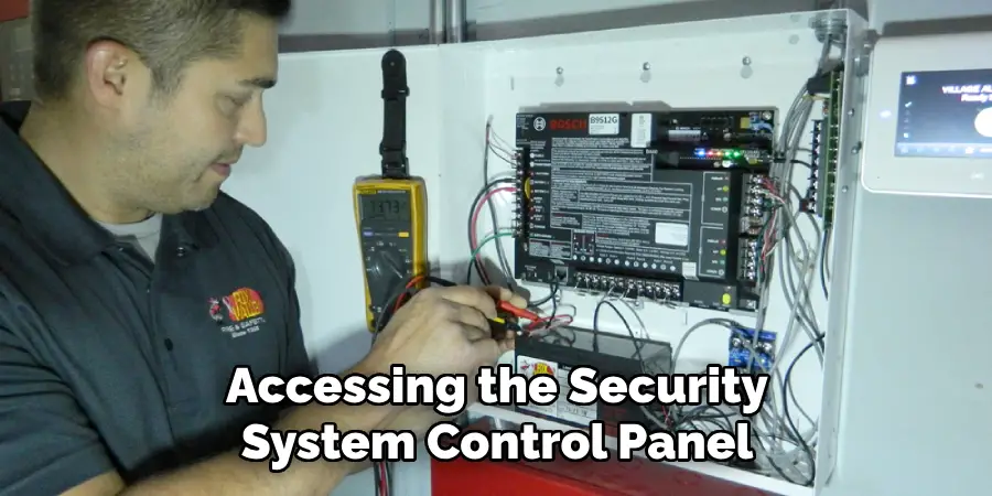 Accessing the Security System Control Panel