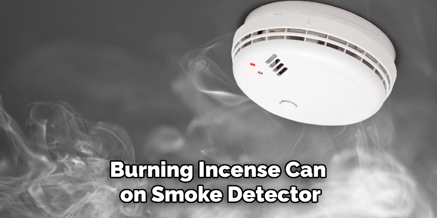 Burning Incense Can on Smoke Detector