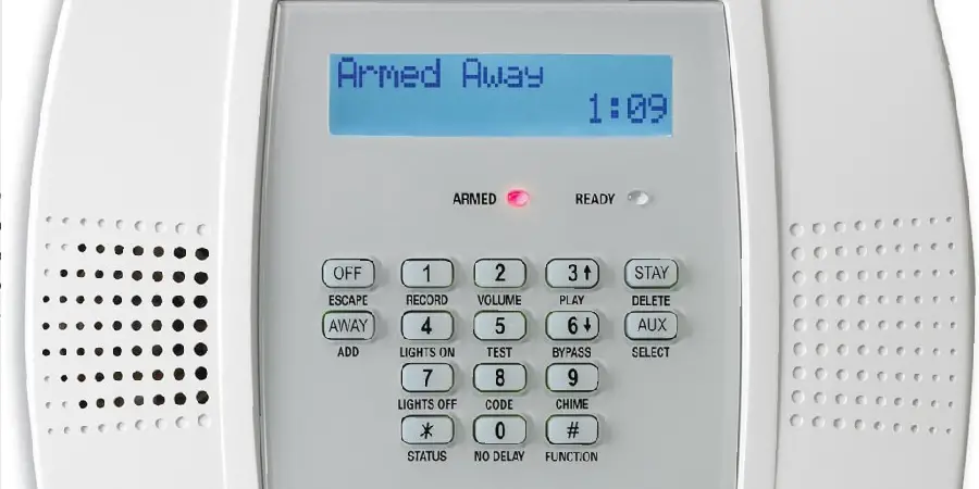 Bypassing alarm zones on an ADT system