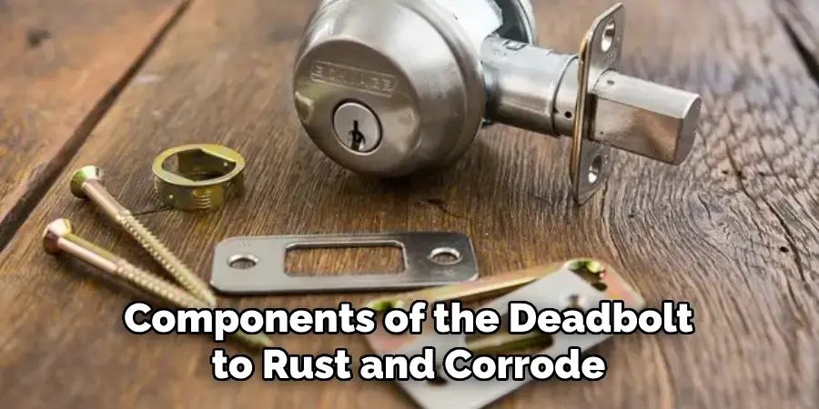 Components of the Deadbolt to Rust and Corrode