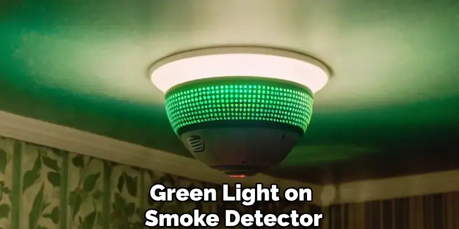 Green Light on Smoke Detector