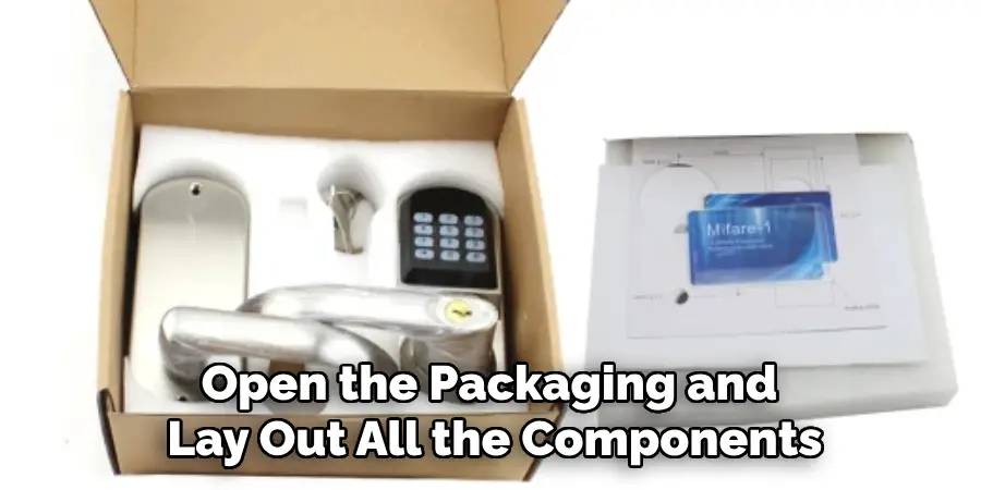 Open the Packaging and Lay Out All the Components