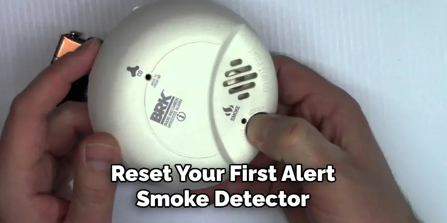 Reset Your First Alert Smoke Detector