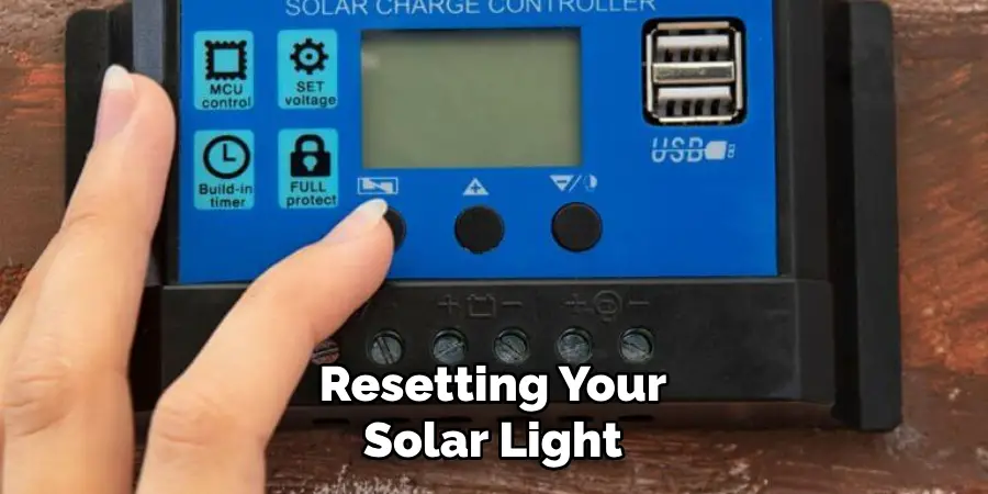 Resetting Your Solar Light