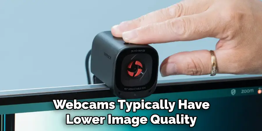 Webcams Typically Have Lower Image Quality