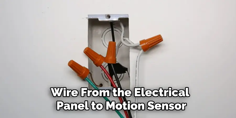 Wire From the Electrical Panel to Motion Sensor