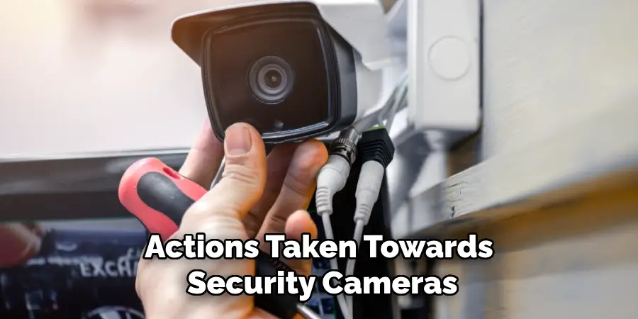 Actions Taken Towards Security Cameras