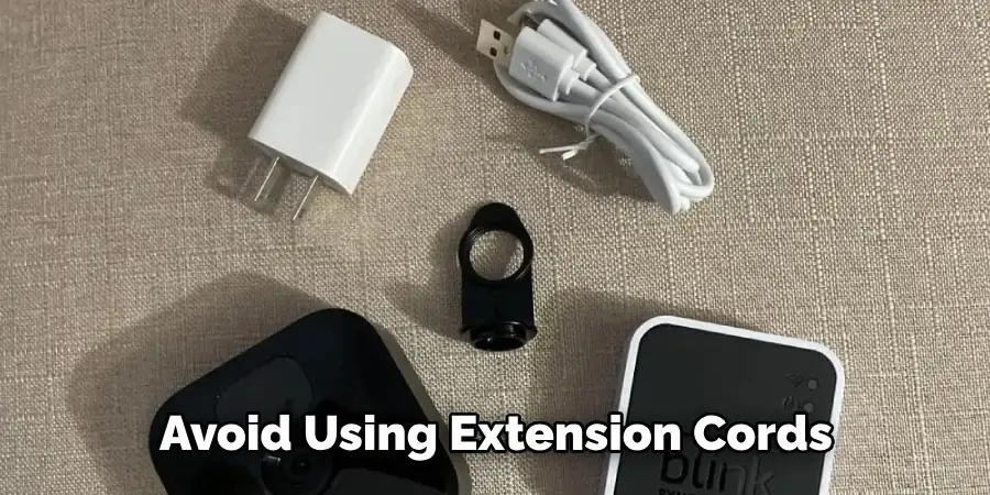 Avoid Using Extension Cords