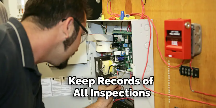 Keep Records of All Inspections
