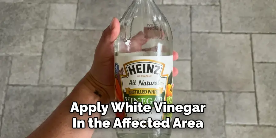 Apply White Vinegar
In the Affected Area