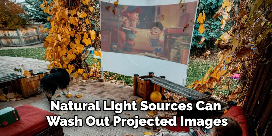 Natural Light Sources Can 
Wash Out Projected Images