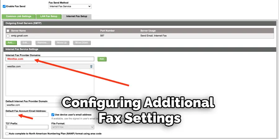 Configuring Additional Fax Settings