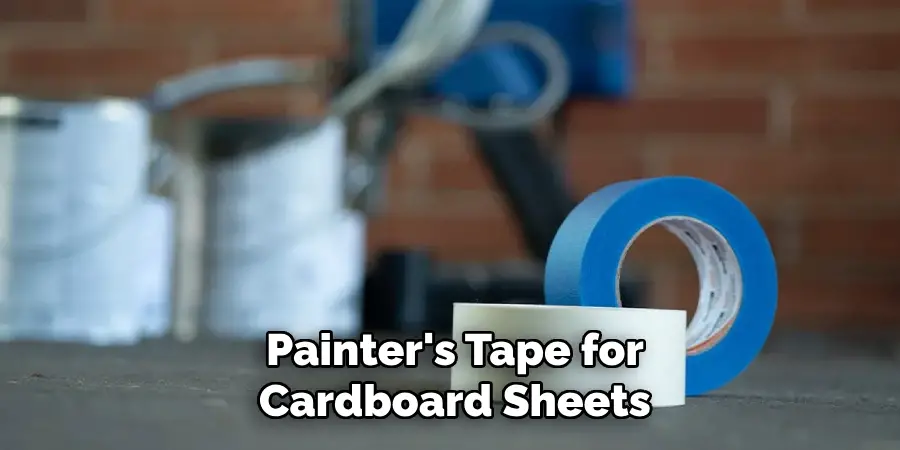 Painter's Tape for Cardboard Sheets