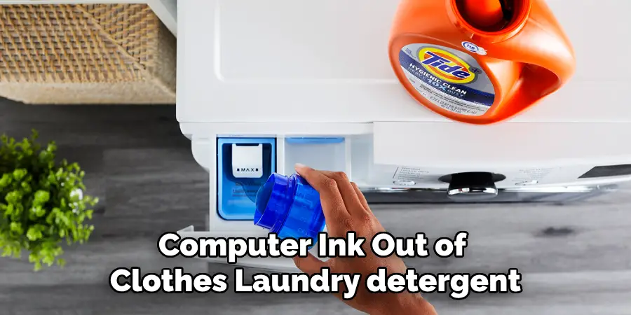 Computer Ink Out of Clothes Laundry detergent